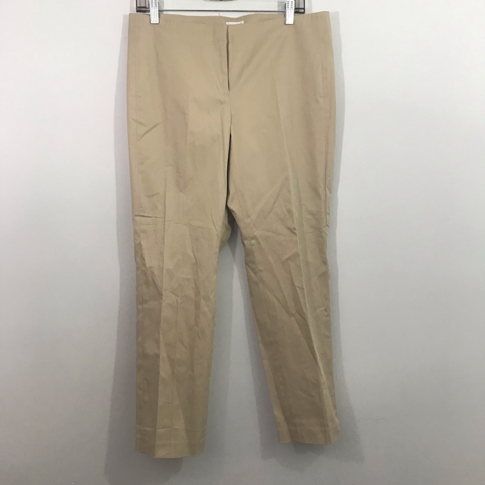 J Jill khaki Tan Dress Pants Flat Front